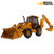Hydraulic system components of the Case 590 Turbo for maintenance access.