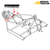 Rear Chain Guard Assembly for King Kutter Flex Hitch Rotary Kutters – 4ft Option