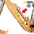 New PVE boom cylinder for Case 580M backhoe — 189653A2