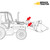 Case 827-20190 Loader Link mounting bolt