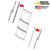 Case 580 Super L rear cab window vertical seal replacement