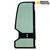 Takeuchi TB125 TB135 TB145 TB175 mini excavator door glass 05686-39430 green tint