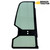 bottom angle of Takeuchi TB125 TB135 TB145 TB175 mini excavator door glass 05686-39430 green tint