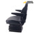 Caterpillar telehandler roller vinyl midback seat foam padded dual armrest T3311-Cat
