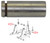Case Dozer Pin, Lift Cylinder Rod End 650K, 750K, 850K -- 345410A1