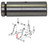 Case Dozer Blade Pin, Lift Cylinder Tube 650K, 750K, 850K -- 405607A1