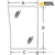 Case IH Lower LH Front Glass for CX100, CX50, CX60, CX70, CX80 & More Tractors – 190030A5