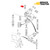 Case 580L Series 2 backhoe upper swing tower washer, 71 mm ID