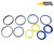 Case 580 Super M Series 3 Carraro front axle steering cylinder seal kit