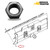 3/4 inch dozer blade cutting edge mounting nut hardened steel 2J3506