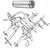 Case Backhoe Lift Cylinder Rod Loader Pin 580C, 580D, 580E, 580 Super E -- D67357