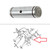 Case Backhoe Loader Tilt Cylinder Pin 580D, 580E, 580 Super E -- D89321