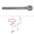 Case Backhoe Swing Cylinder Rod 580C, 580D, 580E, 580 Super E, 680E, 680G, 680H, 680K -- G110166