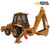 Replacement Kit for Case Backhoe Stabilizer Leg at Machine Frame