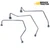 Long 350 tractor fuel injector line kit, 3 cylinder, part S.67208