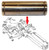 Case Backhoe Pin, Stabilizer Cylinder Tube to Frame 590 Super L, 590 Super M, 580 Super K, 580 Super L -- D38907
