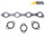 Exhaust manifold gasket kit for Case 188 diesel engine