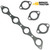 Case Exhaust Manifold Gasket Set for 188 and 207 Diesel Engines