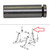 Case Dozer Tilt Cylinder Rod Pin 650K, 750K, 850K -- 435157A1.