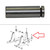Case Dozer Angle Cylinder Rod Pin 650K, 750K, 850K -- 435157A1..