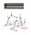 Case Dozer Angle Cylinder Tube Pin 650G, 750H, 850G, 850H -- 119097A1..