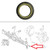 Case Backhoe Front Axle Housing Seal 570LXT, 570MXT, 580L, 580 Super L, 580M, 580 Super M, 585G, 586G, 588G -- 85824343