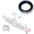 New Holland Backhoe Front Axle Housing Seal 555E, 575E, 655E, 675E, LB75, LB75B, B90, B90B, LB90, LB90B, B95B, LB95, LB95B, LB110, B110B -- 1966191C1.