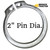Case Backhoe Snap Ring for 2" Pins -- 84158898 | Broken Tractor