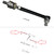 Front Tie Rod Assembly for Wide Track Case 580 Super M Plus, 11" Length
