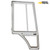 Case Left-Hand Cab Door Frame for Backhoes - 137868A3