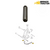 Ford Backhoe Pin, Swing Cylinder to Swing Chain | 290899 | Broken Tractor
