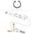 Case Front Axle Drive Shaft Snap Ring -- N14410