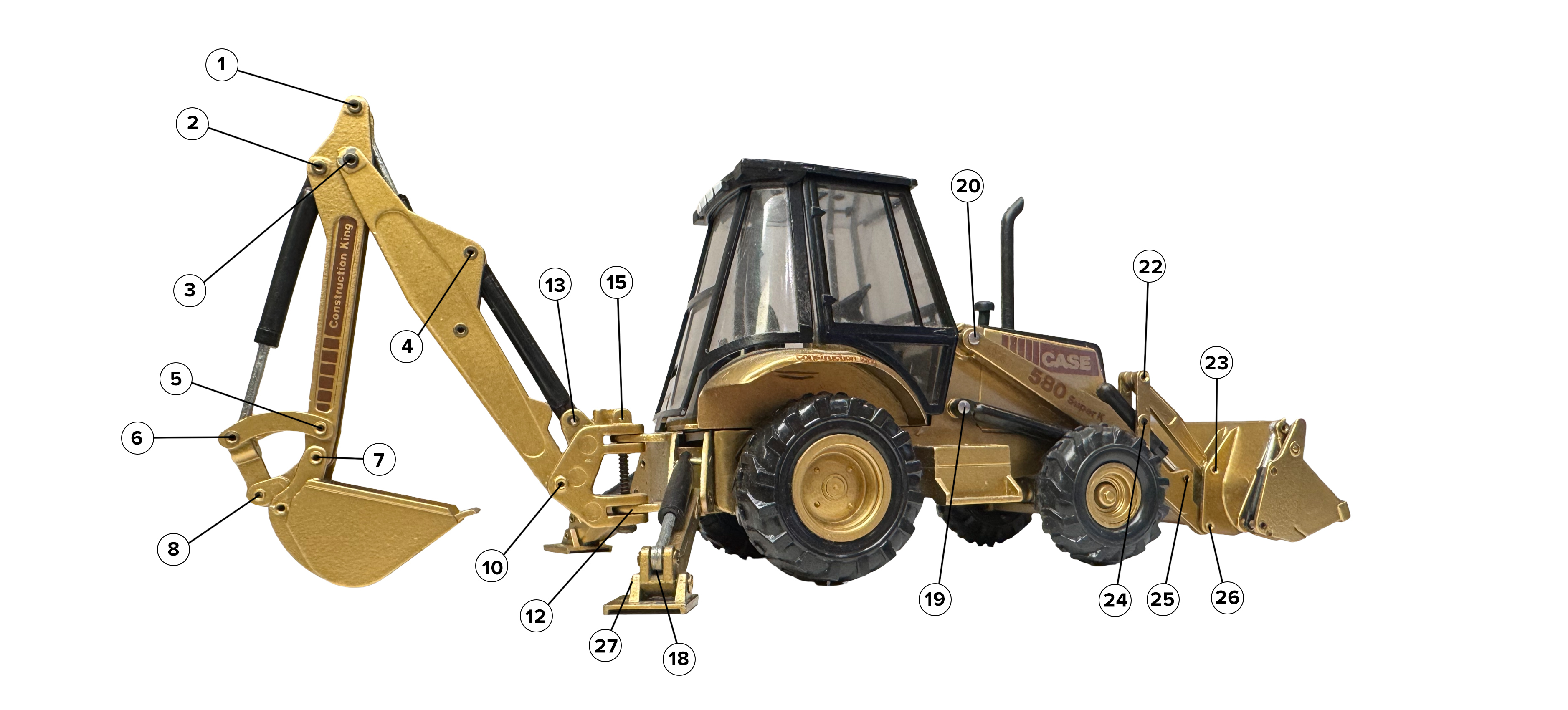 Case 580 Super K Pin Kits | Broken Tractor