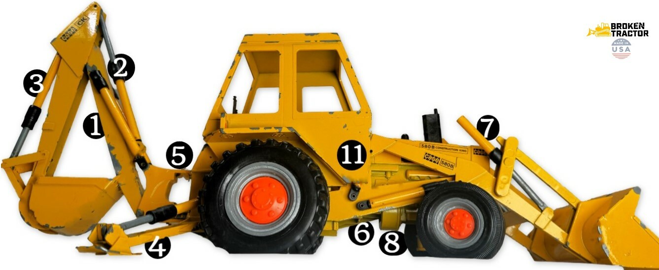 Case 580B, Early 580C (Split-Piston Style) | Broken Tractor