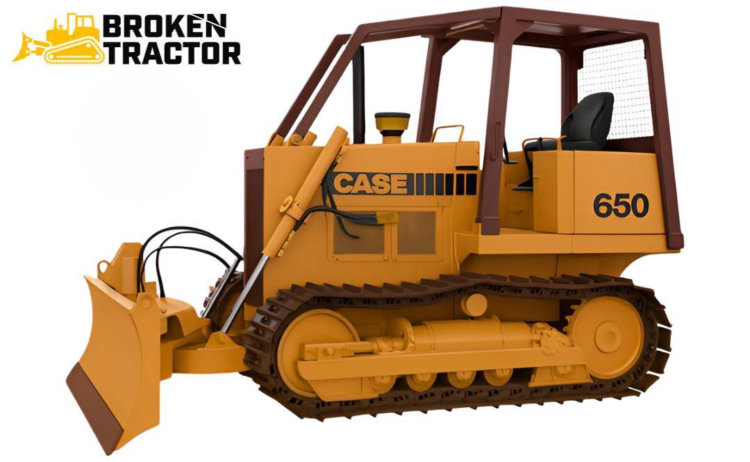 Case 650 Crawler Dozer &mdash; 1974&ndash;1988 production, Case 4-cyl diesel, mid-frame mechanical/power-shift dozer