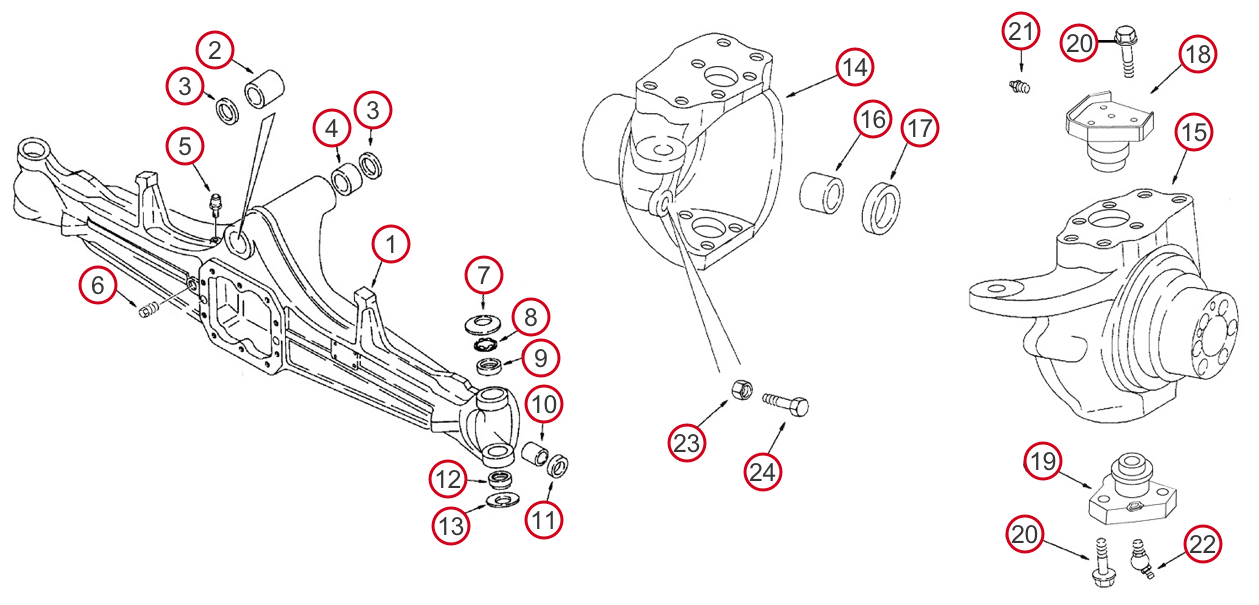 Case Backhoe Housing and Swivel Housing - 590 Super L