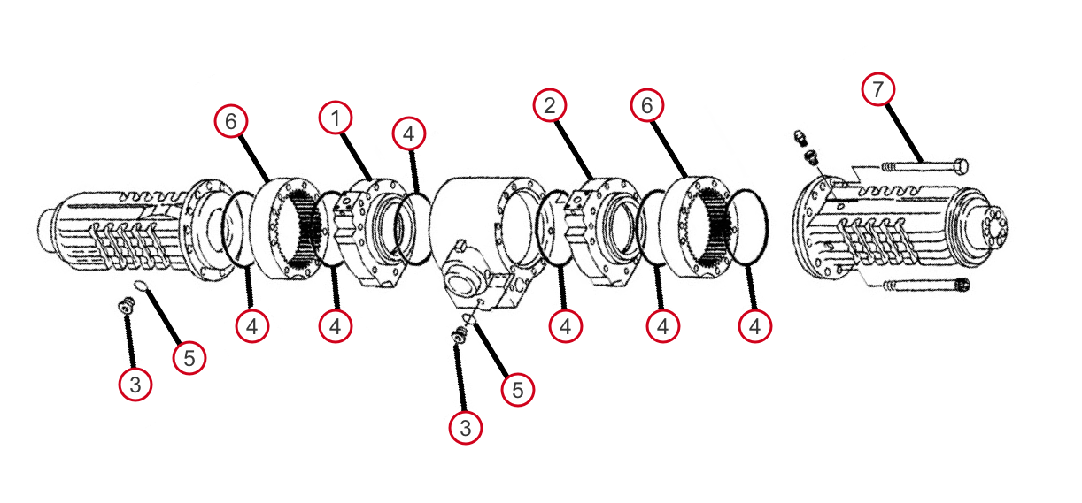 Case Backhoe Rear Axle Housing