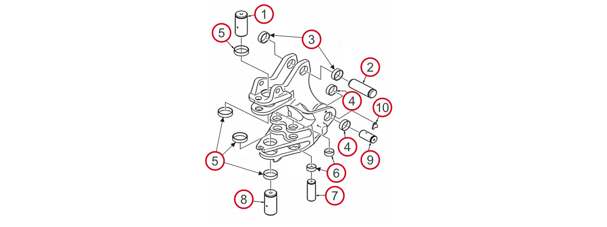 Case Backhoe Swing Tower Parts - Case 580N, 580 Super N