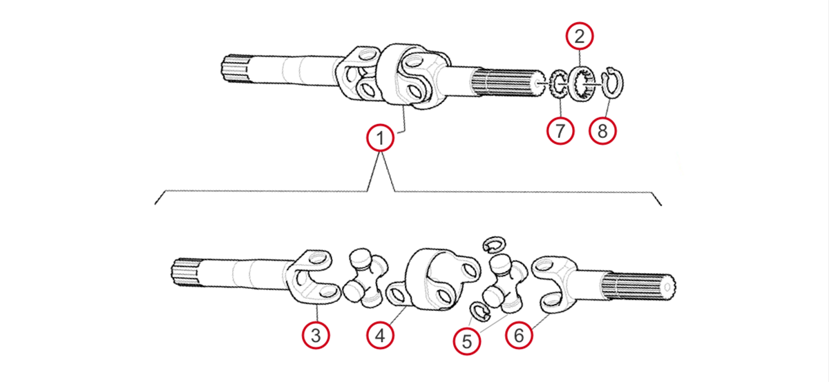 front drive shaft diagram