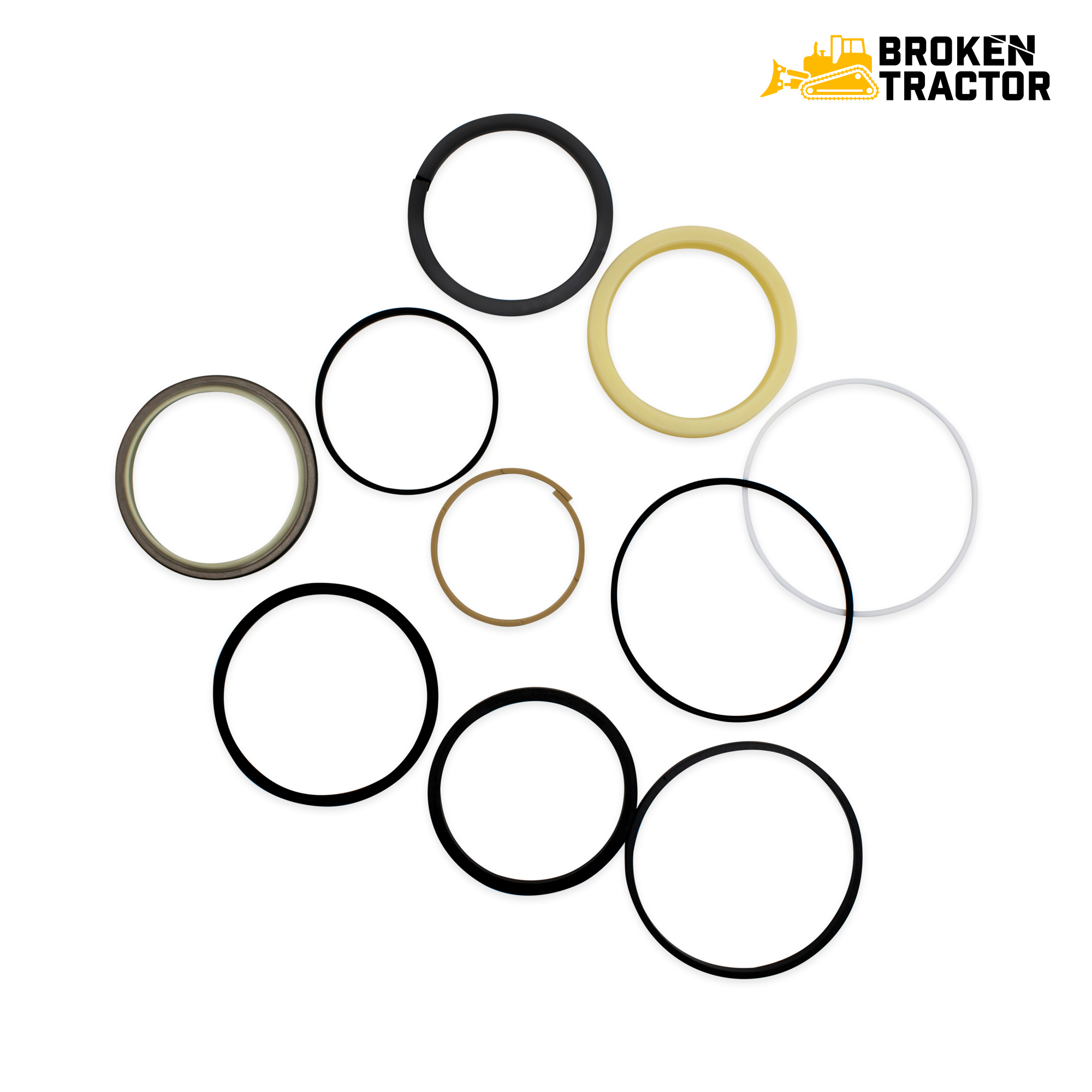Hyundai Boom Cylinder Seal Kit for R130LC Excavator - 91E6-2