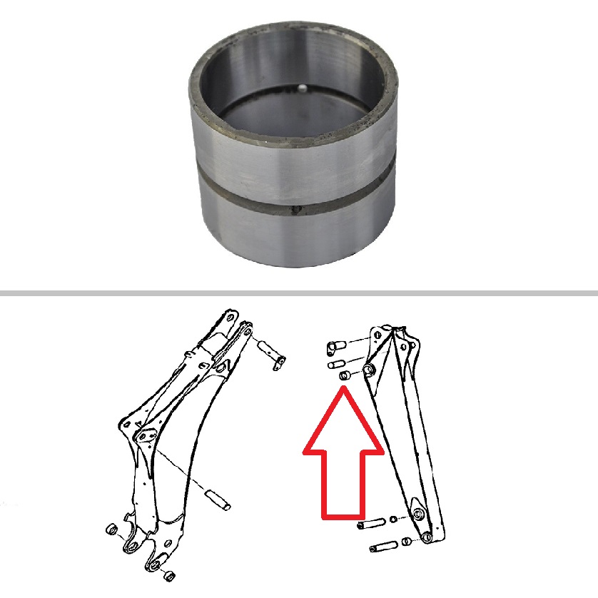 John Deere Backhoe Dipper at Boom Bushing -- T295708