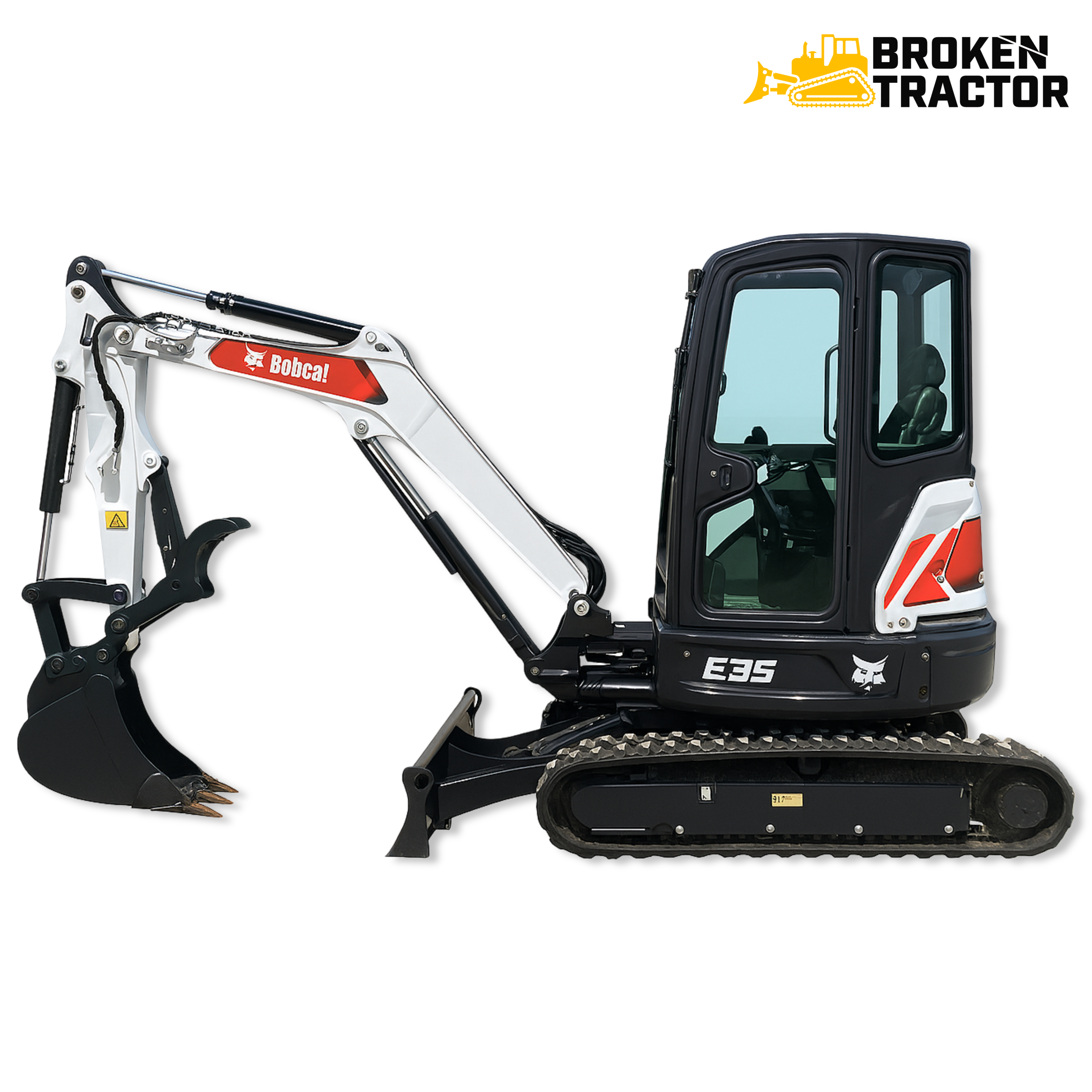 Bobcat E35 Mini Excavator | Broken Tractor