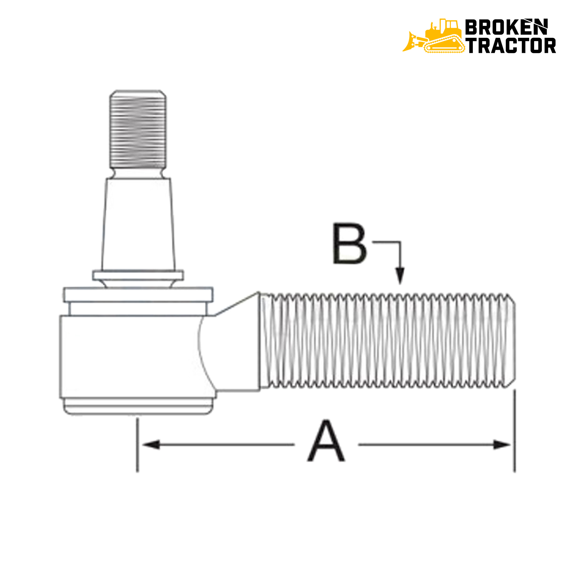 Outer Right-Hand Tie Rod End | Ford/New Holland TT Series Co
