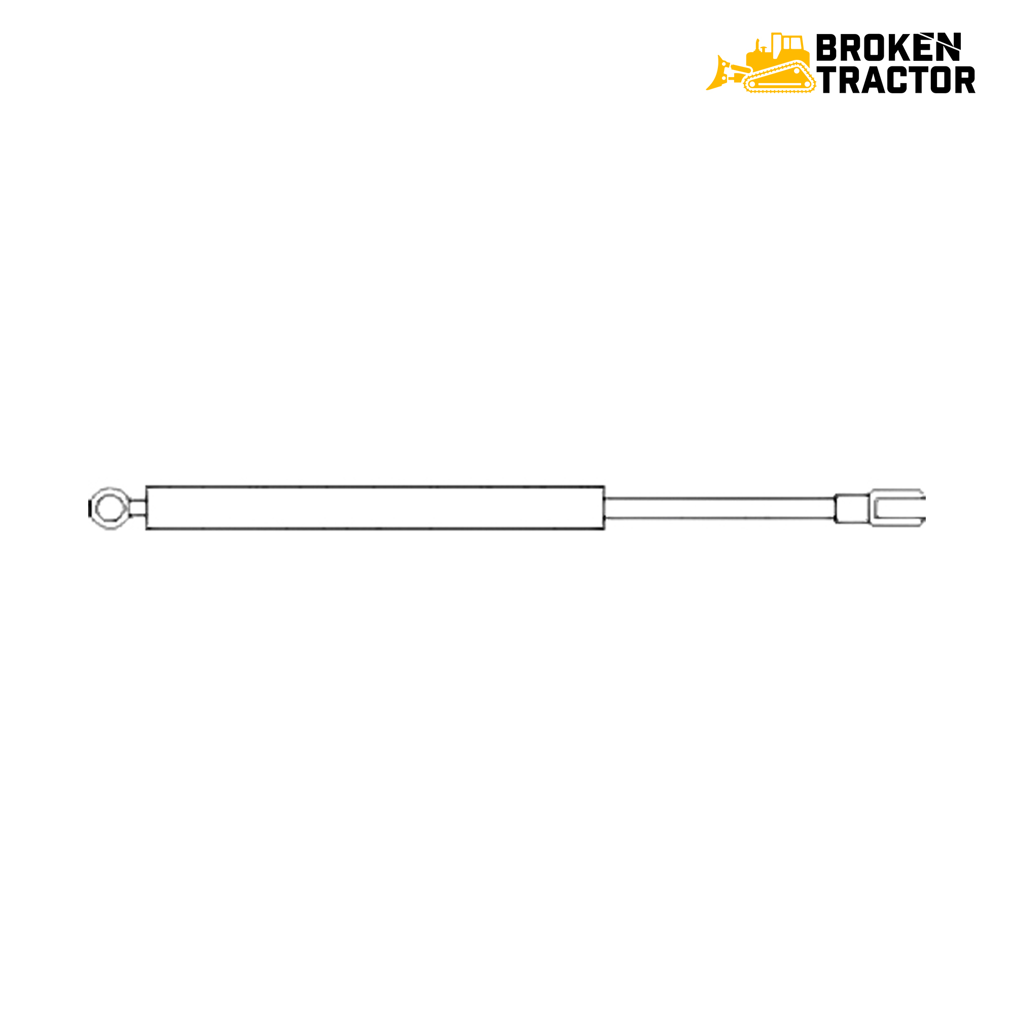 Rear Window Gas Strut for John Deere Equipment, RE170092