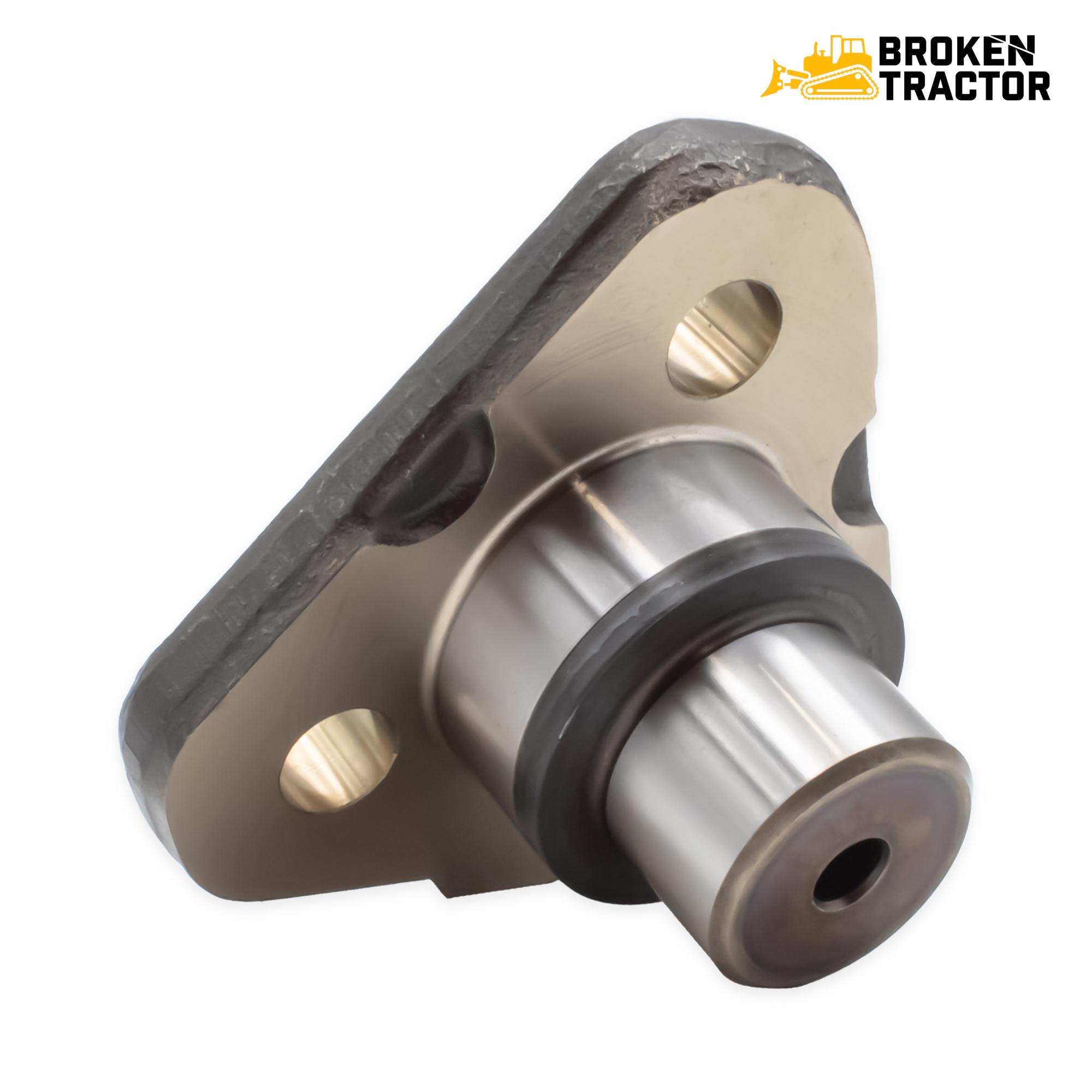 Case Backhoe Front Axle Upper King Pin, 3-Bolt | Broken Trac
