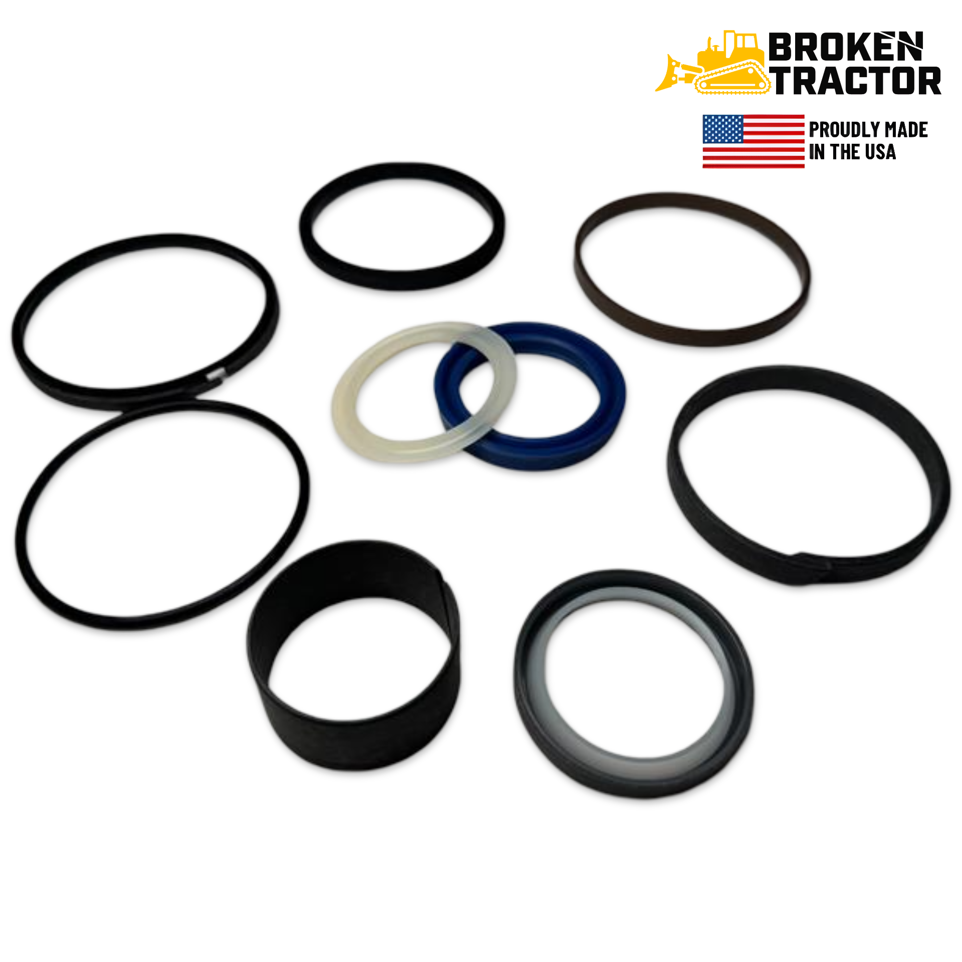 Steering Cylinder Seal Kit | Broken Tractor | 87363451