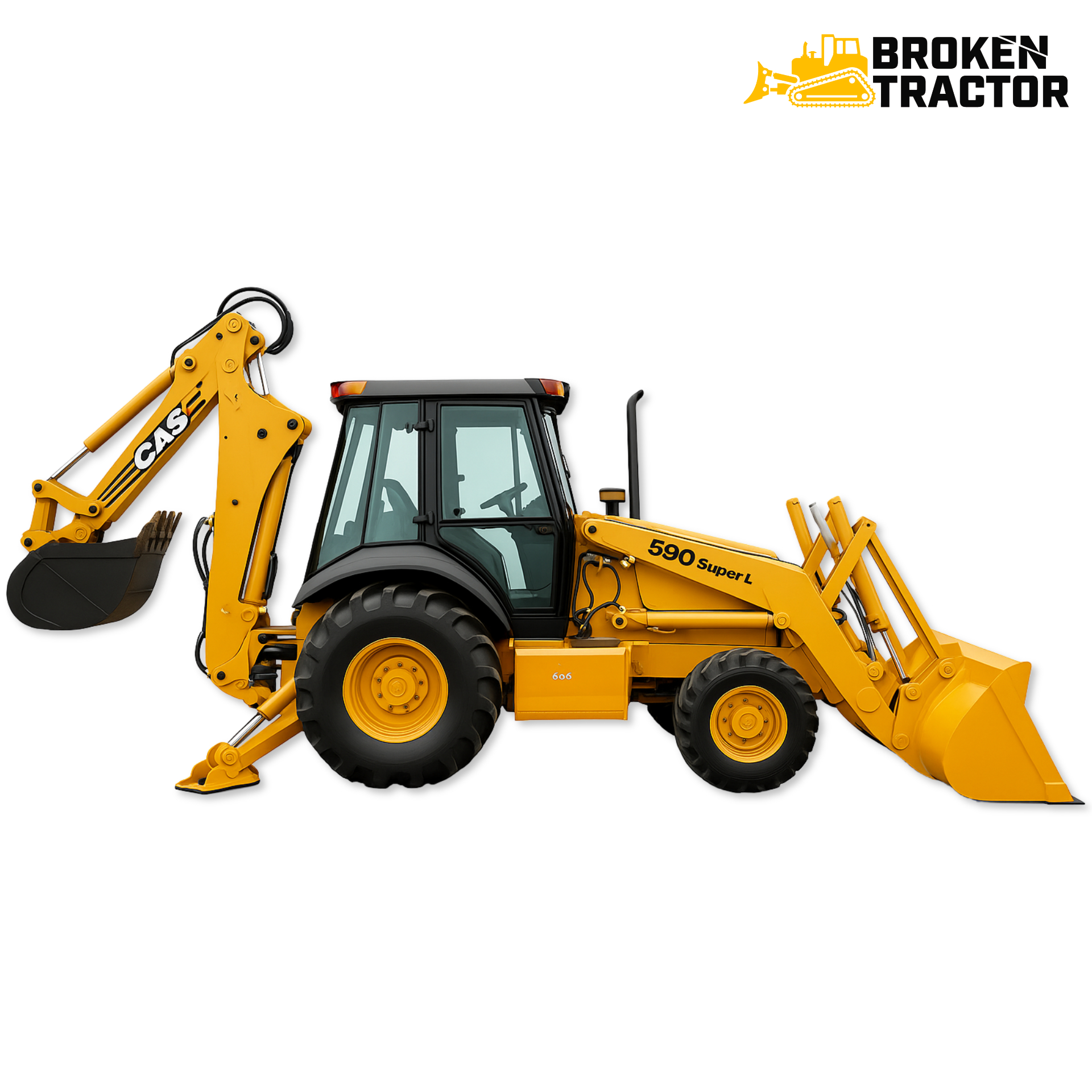 Case 590 SM+ III Backhoe Loader