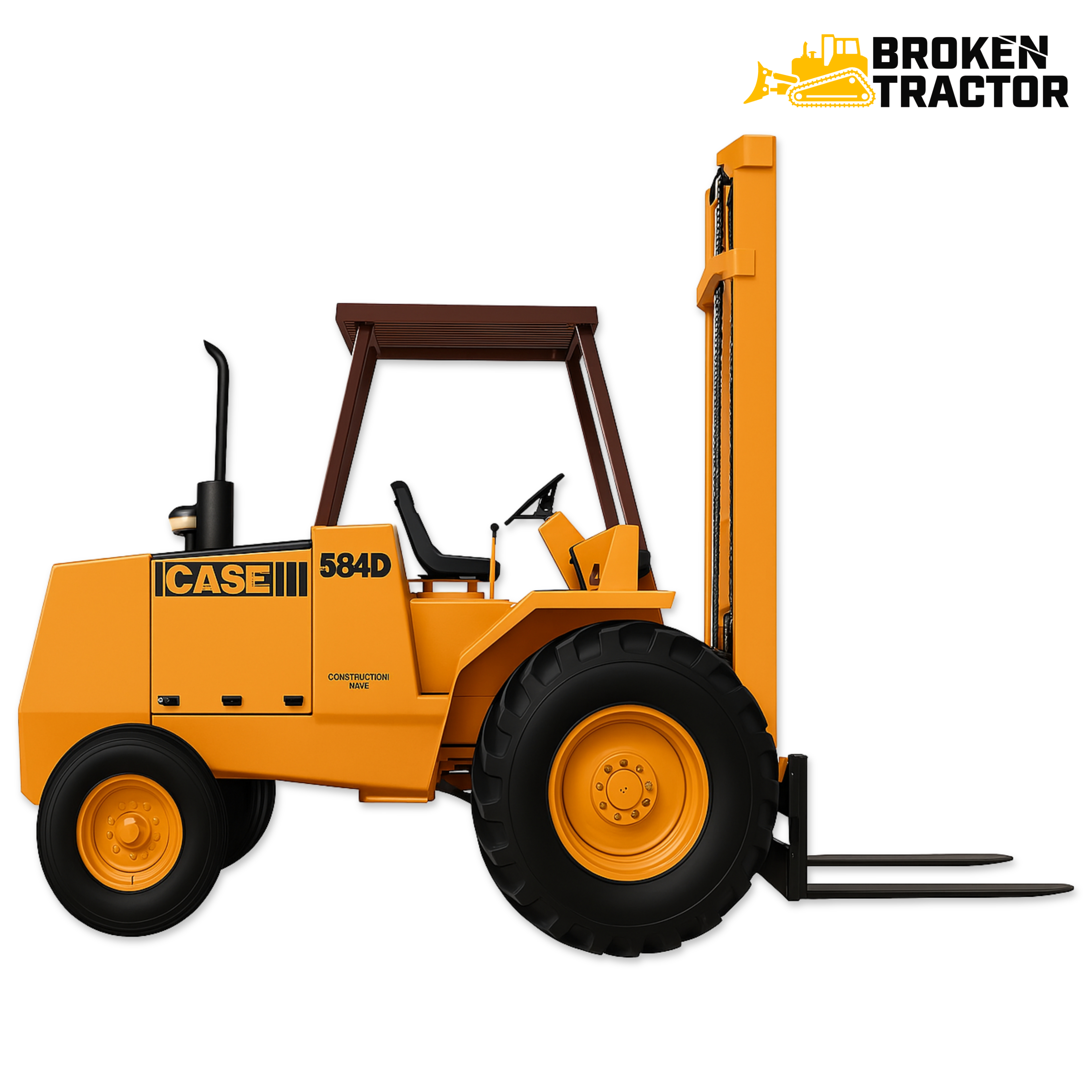 Case 584D Rough Terrain Forklift