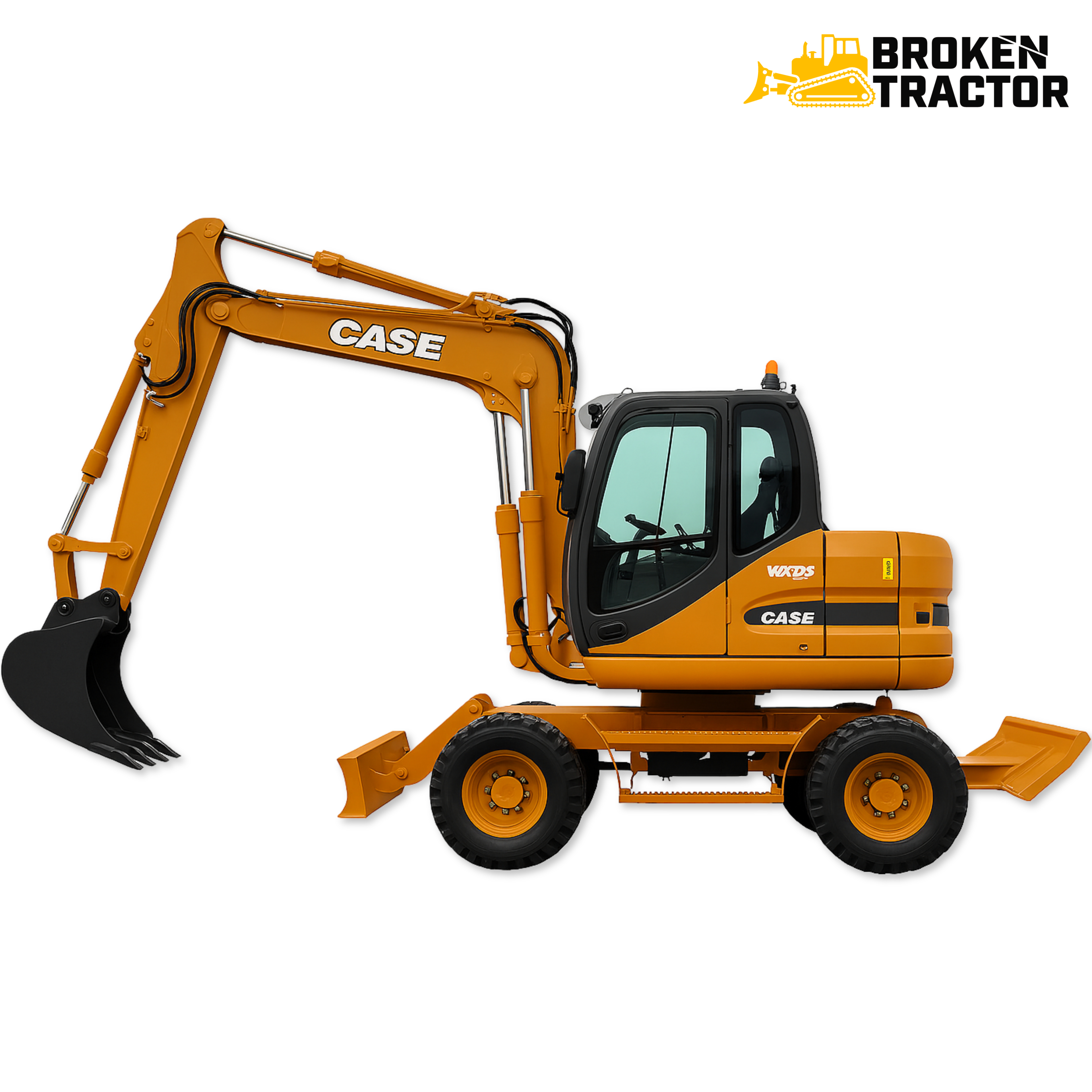 Case WX95 Wheeled Excavator
