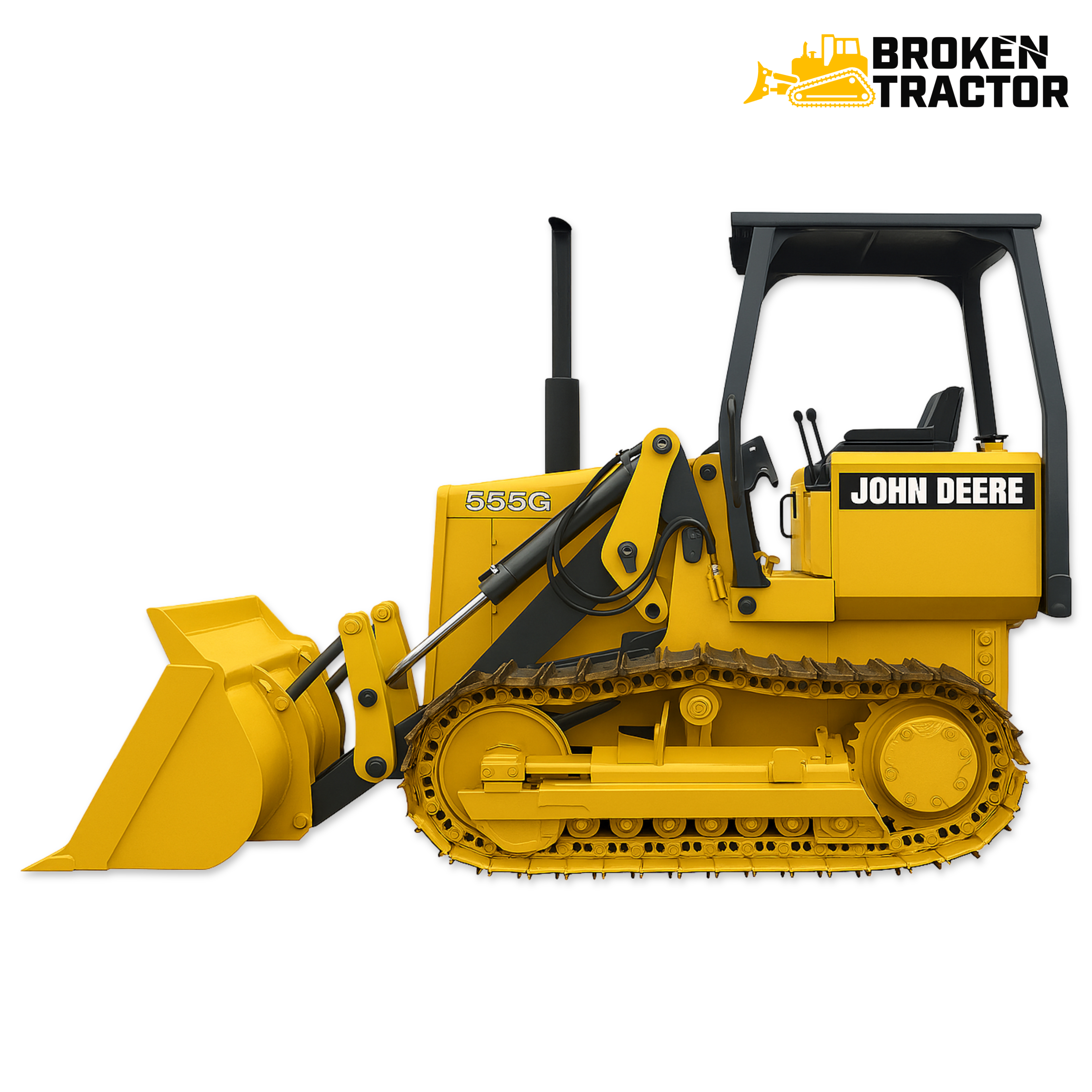 John Deere 555G Crawler Loader